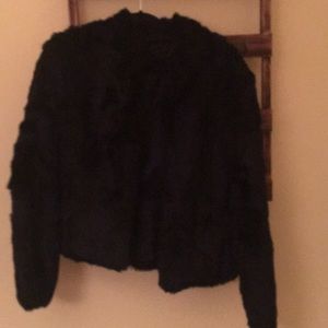 Black rabbit jacket size M
